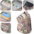 thumbnail image 4 of Pug Dogs with Flowers Backpack for School,Cute School Bag,Schoolbag with Adjustable Shoulder Straps & Padded Back,16.9 Inch, 4 of 5