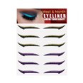 thumbnail image 1 of West&Month seis pares de pegatinas autoadhesivas para sombras de ojos y delineadores de ojos europeos y americanos,Morado+dorado, 1 of 7