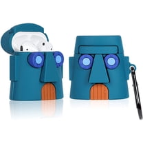 for AirPod 2/1 Case Cartoon for AirPods 2nd/1st Air Pods Cases Cover Character Funny Design Fun 3D Cute Kawaii Unique Fancy Soft Silicone for Girls Boys Teen Kids (Stone House)