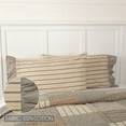 thumbnail image 4 of VHC Brands Farmhouse Bedding-Sawyer Mill Tan Pillow Case Set of 2, Standard Pillowcase Set 21x30, Dark Creme White 2 Count, 4 of 5