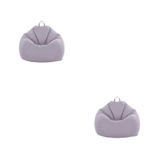 Funda para silla Wosthever elegante para sofá Puff gris cálido 2Conjunto