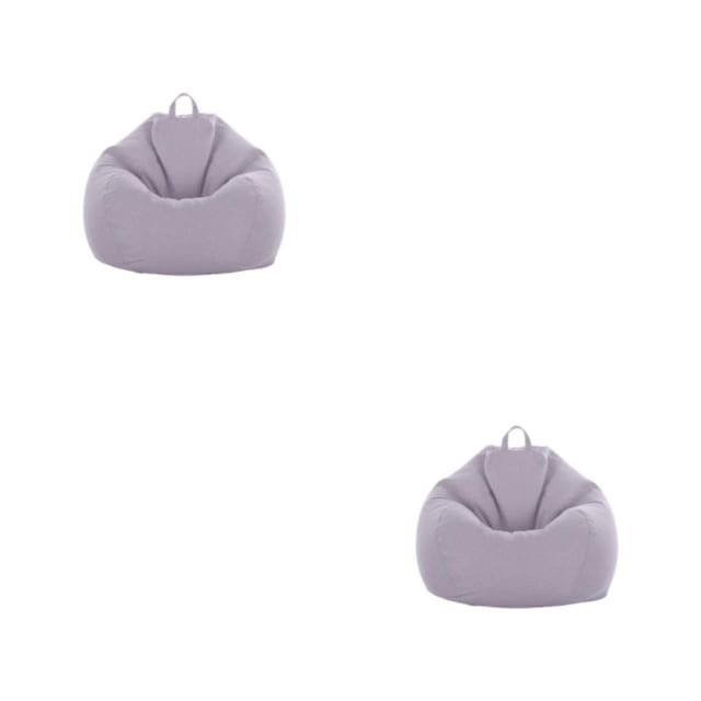 Funda para silla Wosthever elegante para sofá Puff gris cálido 2Conjunto