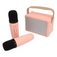 thumbnail image 2 of Bluetooth Speaker HIFI Sound Quality Faster Transmission Anti Interference LED Lighting Bluetooth Speaker for Home Party Pink Dual Microphones, 2 of 14