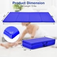thumbnail image 2 of Gymax 8' x 4' x 2'' Folding Gymnastics Tumbling Mat Thickened Exercise Mat Navy, 2 of 10