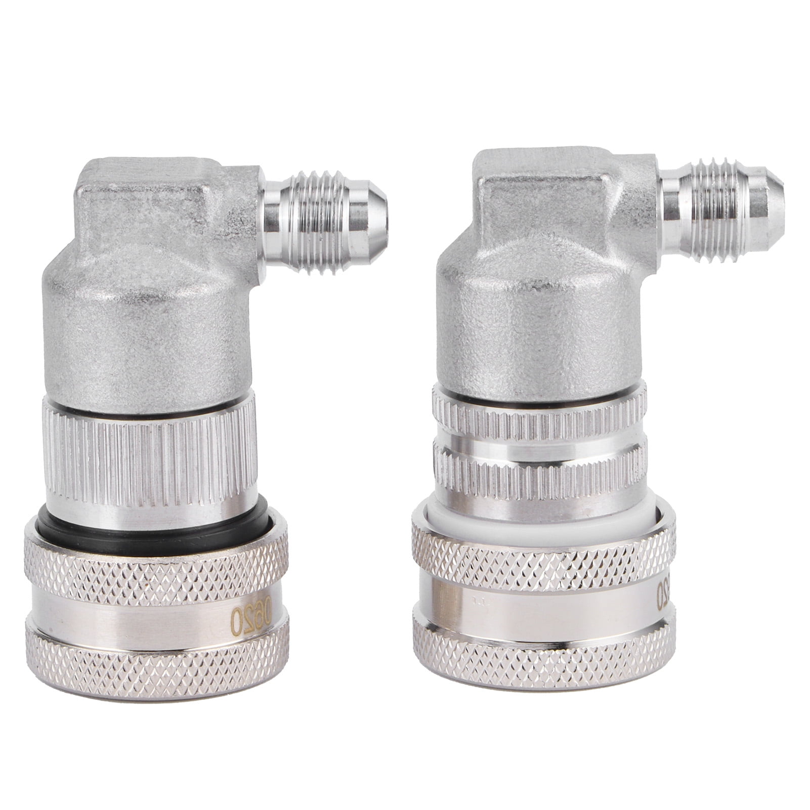 Elowen Lock Disconnect Coupler 2PCS MFL1/4in Ball Lock Disconnect Stainless Steel Keg Fittings Quick Coupling Brewing Accessory
