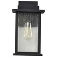 thumbnail image 5 of Nuvo Lighting Sullivan 1 Light Medium Wall Lantern Matte Black with Clear Seeded Glass, 5 of 6