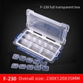 thumbnail image 2 of Wholesale Multi-Compartment Portable Plastic Storage Box for Electronic Components, Screws & Small Tools - Durable Organizer Case with Divided Sections for Efficient Parts Management (F-230), 2 of 5