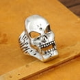 thumbnail image 3 of TV Drama Stranger Things Eddie Munson Accessories Hellfire Club Rings Men Gift Vintage Punk Skull Ring Jewelry For Fans Gift, 3 of 4