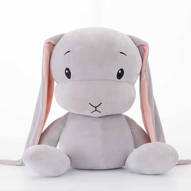 2023 Ins / Soft / Cute / Rabbit Plush Toy / Lucky Rabbit Doll with Long Ears / Children's Birthday Giftgrey30cm Deng Xun unisex