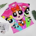 thumbnail image 4 of The Powerpuff Girls Casual Short Sleeve Shirt Lapel Collar Shirt Summer Beach Shirt 4XL, 4 of 8