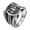 Silver, variant on Men's Stainless Steel Vintage Gothic Punk Domineering Dragon Claw Scorpion Zodiac Sign Biker Ring Personality Statement Silver Size 9