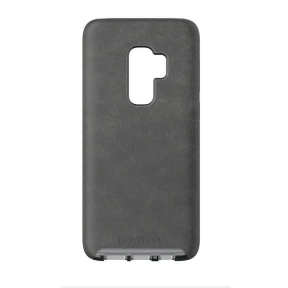 tech21 Evo Luxe Case for Samsung Galaxy S9  S9 Plus Ultra thin Case Cover - Black Leather (Vegan Leather)