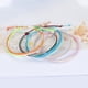 thumbnail image 4 of Paquete de 12 pulseras trenzadas de cuerda multicolor, pulseras impermeables, conjunto de joyería para mujer Adepaton BST3002981-1, 4 of 5