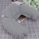 thumbnail image 4 of PTOOTP Almohada inflable para el cuello, ideal para viajes al aire libre (gris), 4 of 7