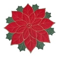 thumbnail image 4 of Mantel Individual navideño mayimx con bordado de flores Rojo 40cm, 4 of 9