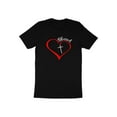 thumbnail image 3 of Blessed Heart Gift for Religious Men Women Kids Boys Girls T-Shirt Red Love Heart Blessed Birthday Holiday Presents Men Women Kids Tshirt, 3 of 10