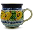 thumbnail image 3 of Polish Pottery Bubble Mug 12oz Polmedia Enchanted Spring Theme UNIKAT Hand Painted in Boleslawiec, Poland + Certificate of Authenticity, 3 of 6