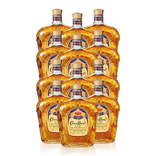 Pack de 12 Whisky Crown Royal 1lt Importado