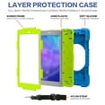 thumbnail image 4 of Dteck Case for Samsung Galaxy Tab A 8.0 SM-T290/T295/T297 (2019), Heavy Hybrid Rugged Shockproof Case with Handle Kickstand/Adjustable Shoulder Strap, Blue+Green, 4 of 7