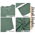 thumbnail image 5 of Fantaslook Lace Plus Size Tops for Women Long Sleeve V Neck Blouses Fall Tunic Shirts L-5XL, 5 of 9