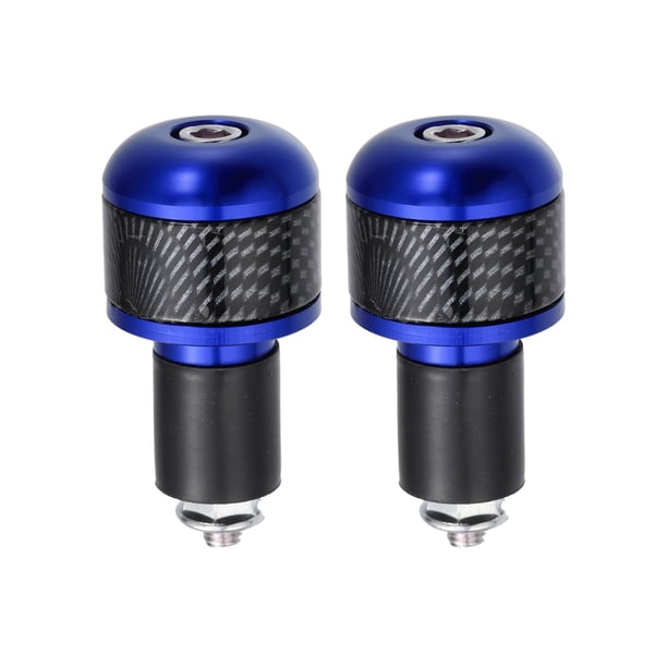 1 Par 7/8" 22mm Azul Motocicleta Manillar Extremo Puños Barra Extremos Tapa