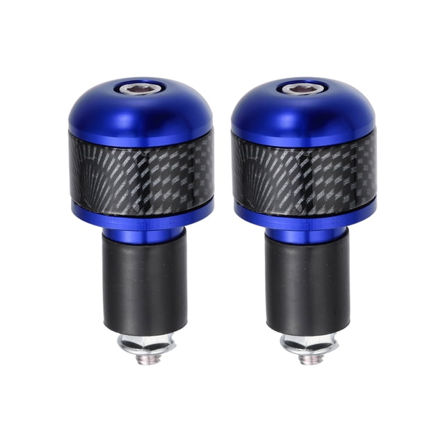 1 Par 7/8" 22mm Azul Motocicleta Manillar Extremo Puños Barra Extremos Tapa