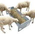thumbnail image 2 of M optimized Animal Feed Container, 22 Gallon Volume, 45" Fodder Dispenser, Robust Steel Animal Trough, Steel Goat Feeding Trough for up to 10 Goats in Horse, Sheep, Hog Farm Sheds, 2 of 8
