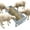 Silver, variant on Heavy Duty Steel Livestock Feeder Trough – 22 Gallon Capacity, 45" Hay Feeder – Feeds Up to 10 Sheep at Once – Ideal for Horses, Goats, Sheep, Cattle, Alpacas – Durable, Easy to Clean