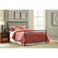 thumbnail image 3 of Hillsdale Furniture Brandi Modern Metal Spindle Queen Headboard and Bed Frame, Oiled Bronze, 3 of 8