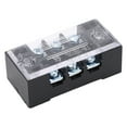 thumbnail image 4 of Terminal Strip, Safe PC Shell Easy Wiring 6pcs 15A 600V Wire Barrier Block  for Lighting 3 Position 1503, 4 of 7