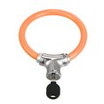 thumbnail image 3 of 39cmx12mm Bicicleta Cerraduras Cable Anti Robo Anillo Cerradura con Llave naranja Unique Bargains candados para bicicletas con cable, 3 of 8