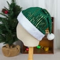 thumbnail image 5 of CuiLiyq Christmas Hats, Santa Claus Festive Headwear, for XMas Parties, Office Events Family Gatherings Party Costume Supplies (Green), 5 of 6