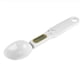 thumbnail image 3 of Báscula electrónica de cuchara blanca compacta, sensible, de alta precisión, con cuchara medidora desmontable para hornear alimentos., 3 of 12