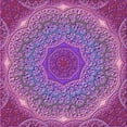 thumbnail image 1 of Ahgly Company Machine Washable Indoor Square Transitional Orchid Purple Area Rugs, 4' Square, 1 of 7