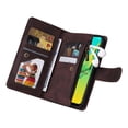 thumbnail image 5 of SaniMore Case for Samsung Galaxy A73 5G 6.7" 2022, PU Leather Zipper Wallet Cover [RFID Blocking] Card Slot Magnetic Clsap Flip Folio with Wrist/Crossbody Strap Kickstand Full Protective Cove, Brown, 5 of 17