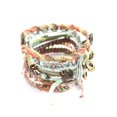 thumbnail image 4 of Wakami Earth Handmade Boho Bracelets Set of 7 | Braided Indie Bracelets for Women and Men | Beaded, Stackable, Handmade by Artisans, Waterproof Waxed Thread | DAY, 4 of 4