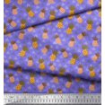 thumbnail image 2 of Soimoi Poly Georgette Fabric Tree & Pine Fruits Decor Fabric Printed Yard 42 Inch Wide, 2 of 3