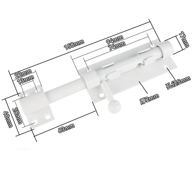 Protégez Votre Porte avec Ce Verrou en Acier Inoxydable Taille 6 Pouces