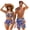 Bird of Paradise, variant on Matching Bathing Suits for Couples American Flag Crisscross Bikini Sets for Women Men Board Shorts Patriotic His and Hers Swimsuits Matching Sets for Beach/Party-XL