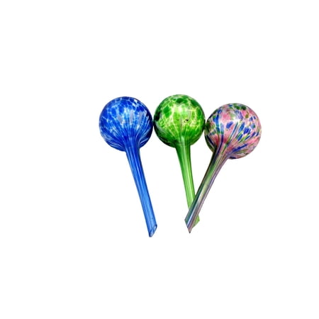 Aqua Globe Mini - 3 Pack - Decorative Hand-blown Glass Small Plant Watering Bulbs