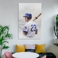 thumbnail image 6 of Ryne Sandberg Baseball Poster Picture Print Canvas Poster Wall Paint Art Posters Decor Modern Home Artworks Gift 12x18inch(30x45cm), 6 of 6