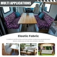 thumbnail image 3 of XYZCANDO Purple Leopard RV Dinette Cushion Covers Washable Camper Decor Universal Bench Cushion Comfortable Furniture Covers for Sofa and Loveseat Soft Slipcovers for RV Camper Car Bench, 3 of 7