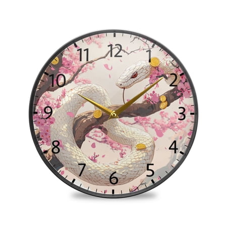 BZSMCE Wall Clock Acrylic Size：9.5*9.5in/11.9*11.9in Springtime Jewels Design Pattern Clock