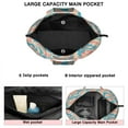 thumbnail image 3 of Blue and Pink Pioneer Flower Travel Tote Bags for Women Carry On,Large Weekender Bags for Women Travel,Multi Functional Duffle Bag for Work,Shopping,Sports, 3 of 5