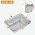 20 Pack Small Aluminum Pans with Lids, 1lb Capacity Disposable Foil