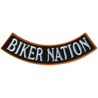  PatchStop State of Nevada Bottom Rocker Large Back Patches for  Jackets Motorcycle Vests Backpacks Tactical - 12x3.5in B&W Iron On Sew On  Biker Emblem - United States Souvenirs Travel Gifts
