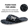 thumbnail image 6 of Knivor Leopard Print Fuzzy Flip Flop House Slippers for Women Warm Non Slip Indoor Bedroom Thong Slippers, 6 of 9