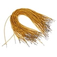 thumbnail image 1 of COMPUKAS Elastic String For Masks With Metal Ends 100Pcs Golden Latex Polypropylene Diy Crafts Stage Performance, 1 of 6
