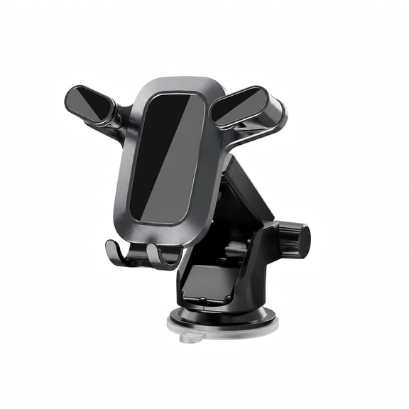Dashboard Suction Cup Car Phone Holder, Gravity Auto‑Lock Cell Phone Mount, 360° Rotation Car Phone Stand for Smartphones