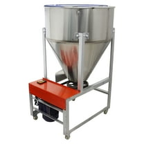 PreAsion Feed Mixer Granular Plastic Food Powder Mixer 100kg/220Lbs SS Dry Powder Mixer Blender Mixing Machine